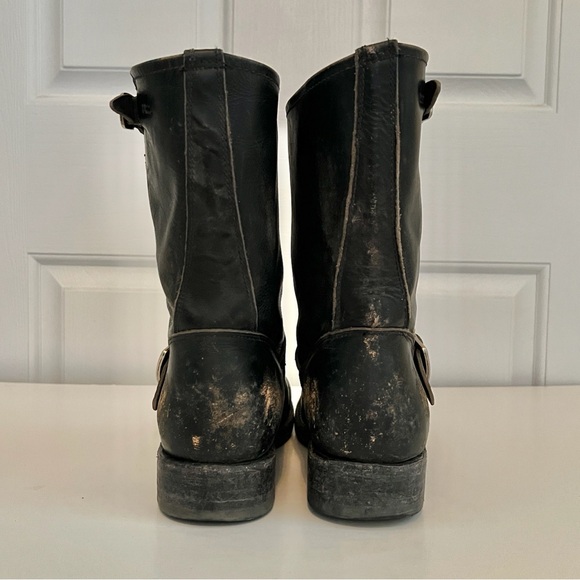 Frye Veronica Shortie Boot Black Stone Wash Size 10 - Picture 6 of 10